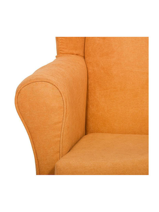Classic Ohrensessel Gelb 80x80x114cm