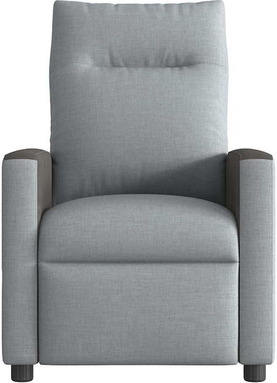 Relaxsessel mit Fußhocker Light Grey 50x54x100cm