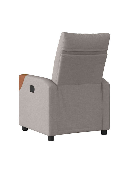 Relax Armchair with Footstool Taupe 50x54x100cm