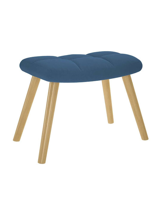 Πολυθρόνα Κουνιστή με Υποπόδιο Μπλε 61x78x95cm
