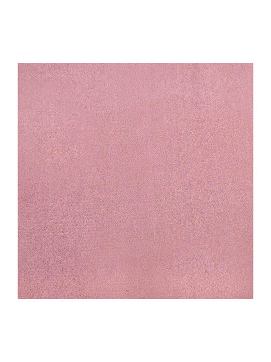 Μπερζέρα με Υποπόδιο Βελούδινη Ροζ 61.5x69x95.5cm