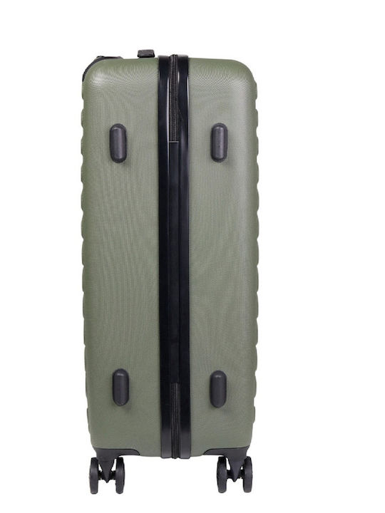 CAT Rockford Large Hard Green Travel Suitcase with 4 Wheels Height 77.2cm