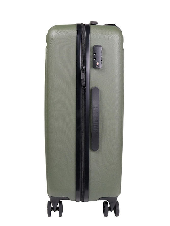 CAT Rockford Cabin Hard Khaki Suitcase with 4 Wheels Height 55cm
