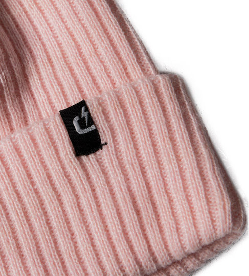 172.EU03.13 Ribbed Beanie Cap Pink