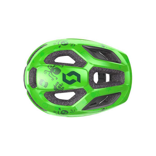 Scott Spunto Junior Kids' Helmet for City Bike Green with LED Light