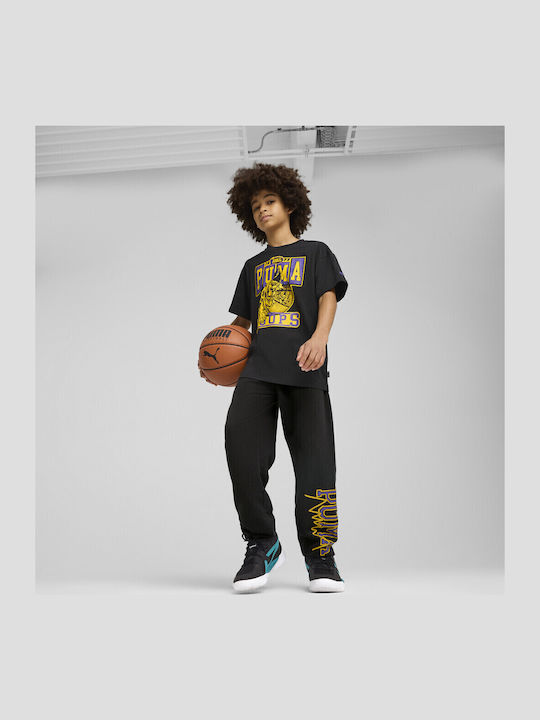 Tricou pentru copii Negru Rival Rage II Hoops Graphics