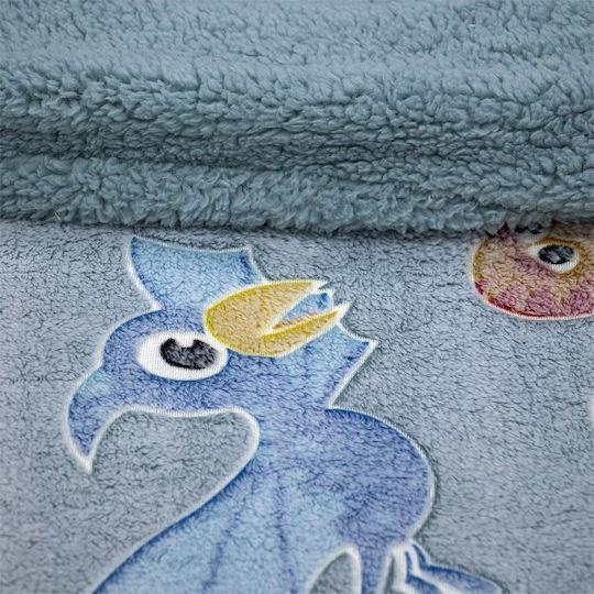 Lino Home Blanket Cot Fleece Gray 110x150cm