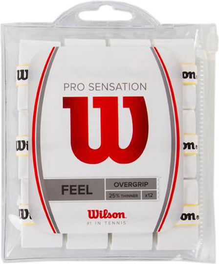 Wilson Pro Sensation Overgrip Alb 12buc