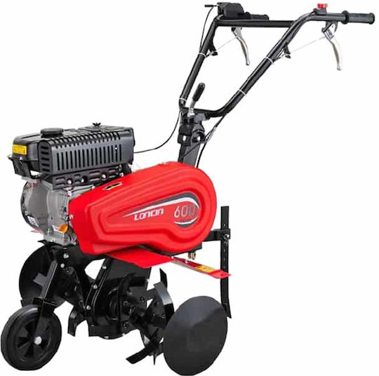 Loncin LC600 Viertakt Kultivator Benzin 5.5hp/196cc mit Manueller Start und Motor Loncin