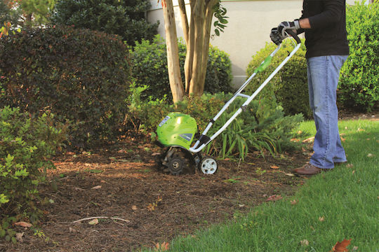 Greenworks GR27087SET Cultivator Battery Solo