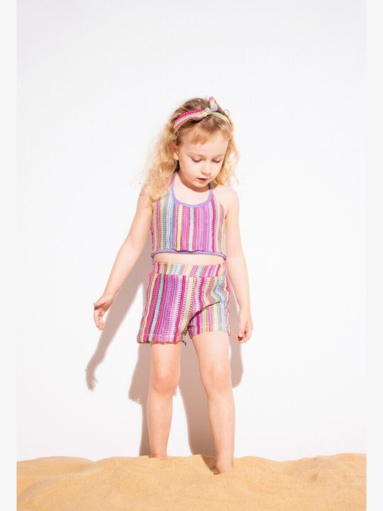 Kinder-Set mit Shorts Sommer 2Stück Lilac