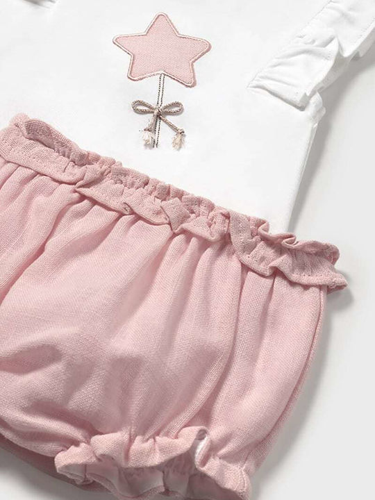 Kids' Set with Shorts Summer 2pcs Baby Pink