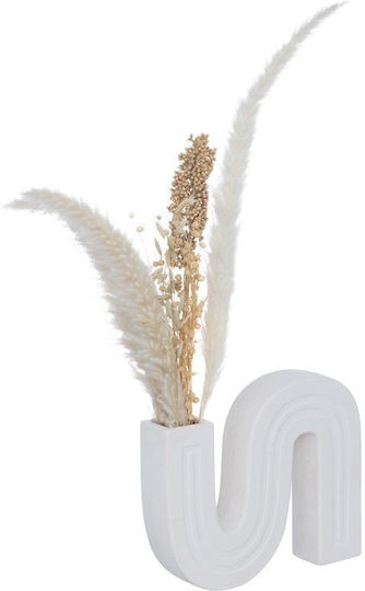 Pakketo Vază Ceramică Snaky Albă 21x5xÎnălțime 25cm