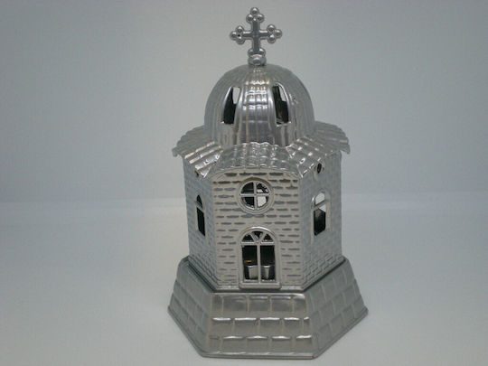 Metal Hexagonal Church Vigil Oil Lamp 1 Piece Bronze