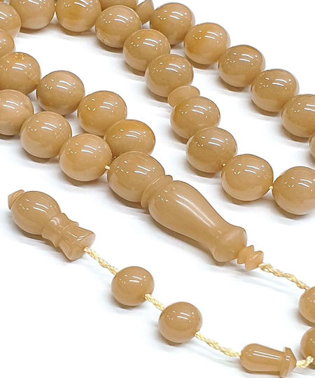 Roloi Komboloi Mastic Worry Beads Beige 35cm