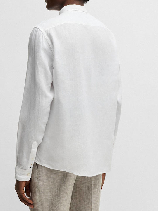 Hugo Boss Linen Shirt White