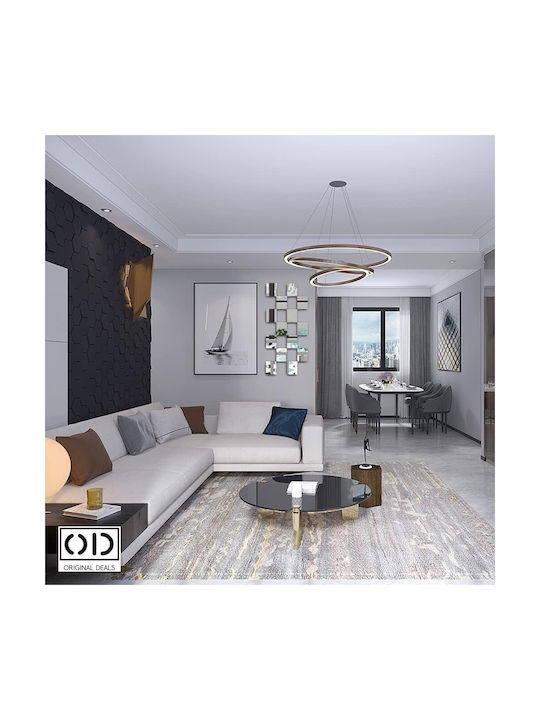 Oglindă de Perete cu Ramă din Sticlă 35x8cm 6buc