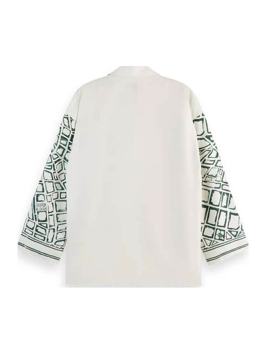 Mânecă lungă Femei Cămașă Beige Print