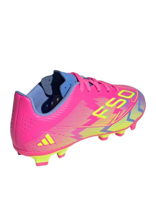 F50 Club Fg Mg Jr Kids Molded Soccer Shoes Fuchsia