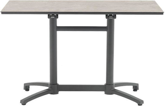 Tisch Flavio Zusammenklappbar 120x70x72cm Dark gray Tisch Flavio Zusammenklappbar 120x70x72cm Dark gray