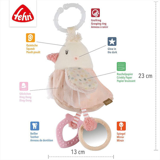 Fehn Pendant Toy for Stroller and Car with Mirror for 0++ Months