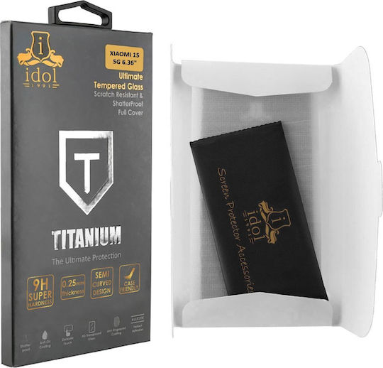 Idol 1991 0.25mm Full Glue Tempered Glass Black (Xiaomi 15)