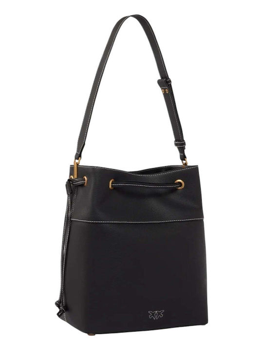 Pinko Classic Leather Women's Bag Shoulder Black