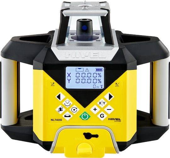 Sistem de Nivelare cu Laser Rotativ Digital Nl740g Fascicul Verde Planuri Verticale Orizontale Pante Rază de Acțiune Până la 700 m Auto-nivelare