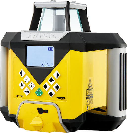 Sistem laser rotativ digital Nl720g fascicul verde planuri verticale orizontale pante rază de până la 700 m auto-nivelare