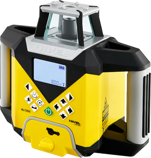 Sistem laser rotativ digital Nl720g fascicul verde planuri verticale orizontale pante rază de până la 700 m auto-nivelare