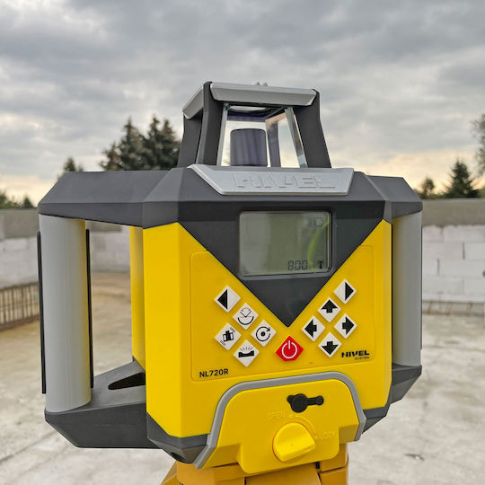 Nl720r Digital Rotary Laser Level System Red Beam Vertical Horizontal Slopes Range Up To 700 M Self-leveling