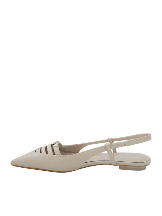 Slingback Ballerinas Beige