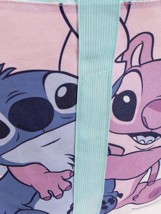 Cerda Disney Lilo Stitch Kids Beach Bag Lilac 47x33x30cm
