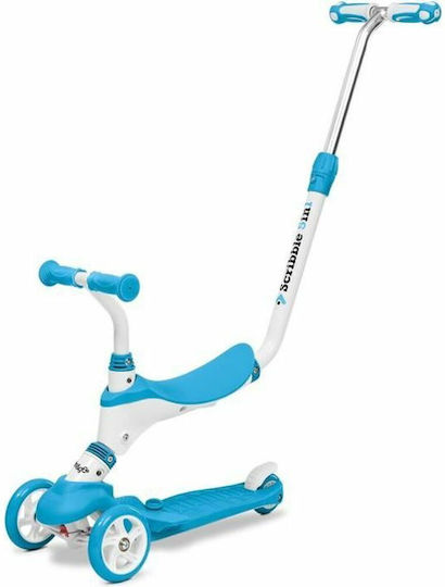 Mondo Toys Kids Scooter Foldable 3-Wheel with Seat Light Blue S7149724