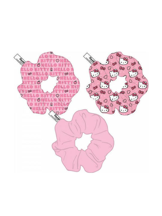 Cerda Hello Kitty Kids Hair Ties Fuchsia Set 3 Pieces