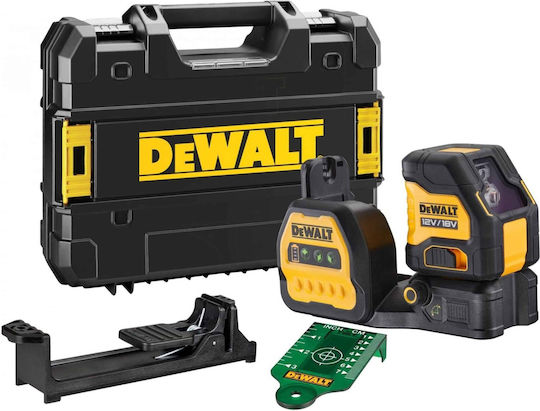 Dewalt Αυτορυθμιζόμενο Γραμμικό Αλφάδι Laser Πράσινης Δέσμης 18V με Εύρος Εργασίας 30m