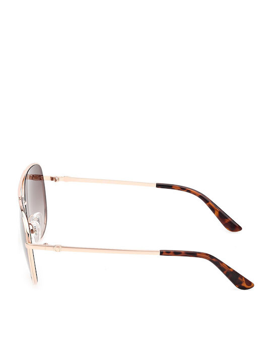 Guess Guess Damen Sonnenbrille mit Schwarzem Metallrahmen und Braunen Verlaufsfarbenen Gläsern GU00193 28F