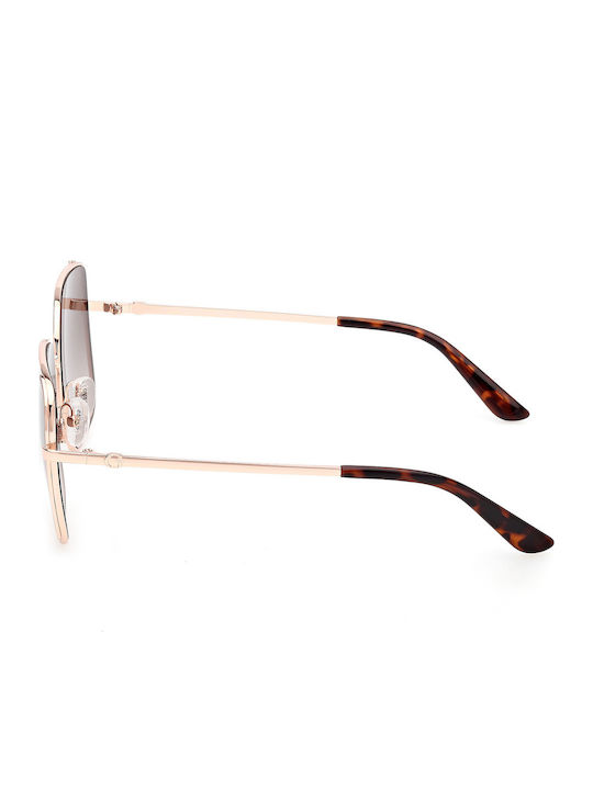 Guess Guess Damen Sonnenbrillen mit Schwarzem Metallrahmen und Braunen Verlaufsfarbe Gläser GU00194 28F