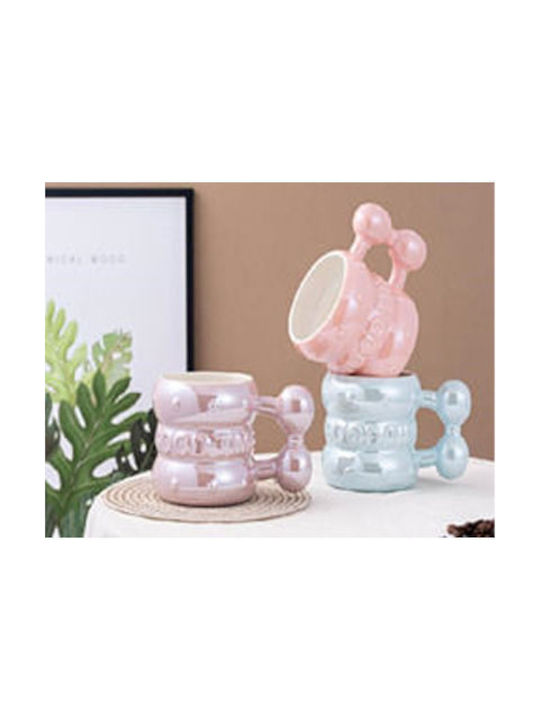 Ceramic Mug with Ribbon Bow Purple