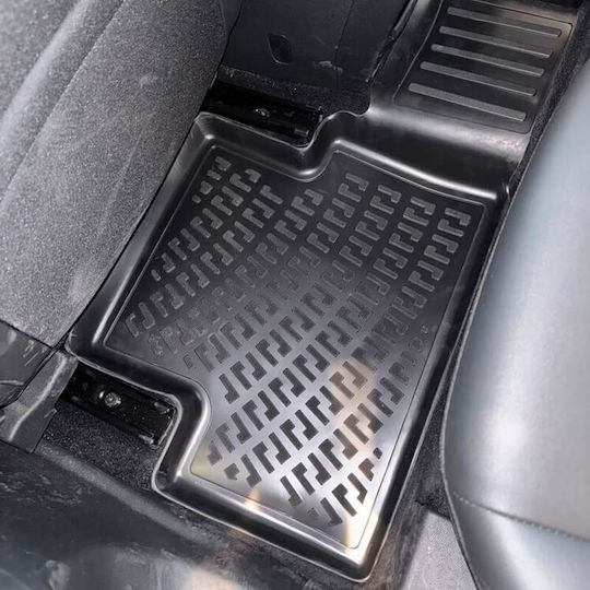 3D Tray Mats Rubber TPE Peugeot 3008 24+ Hybrid Rizline 4 Pieces Black