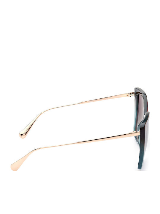 Max & Co Women's Sunglasses with Brown Tartaruga Plastic Frame and Brown Gradient Lens MO0065 56N