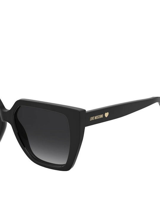 Moschino Women's Sunglasses with Black Plastic Frame and Black Gradient Lens MOL088/S 807/9O