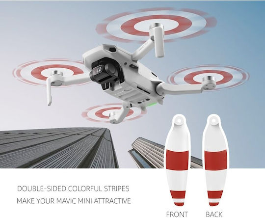 8 Pieces Sunnylife 4726f Low Noise Propellers Quick Release for Dji Mavic Mini 1 Silver
