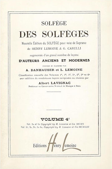 Solfege Des Solfeges Vol.4c