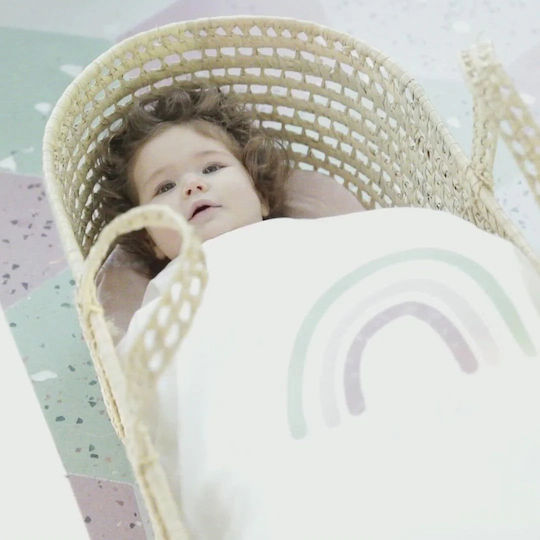Bonjour Bebe Σετ Βρεφικά Σεντόνια Κούνιας Βαμβακερά Λευκά 110x160εκ.
