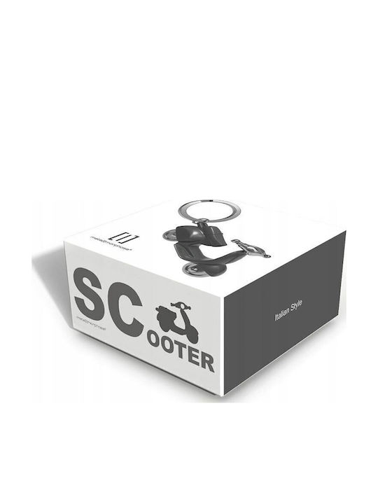 Metalmorphose Keychain Scooter Metallic Silver