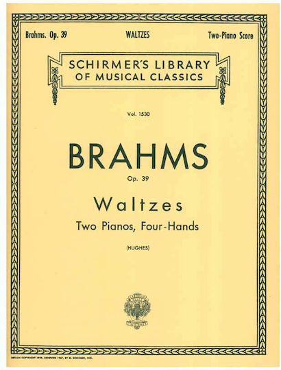 Brahms Waltzes Op.39 Two Pianos Four Hands