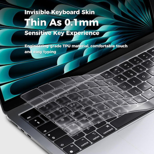 Wiwu Eoocoo Keyboard Cover Apple Macbook Air 13.6 M2 M3 Model A2681 A3113 Macbook Air 15.3 M2 A2941 M1 M2 M3 M4 Macbook Pro 14/pro 16 Eu Layout