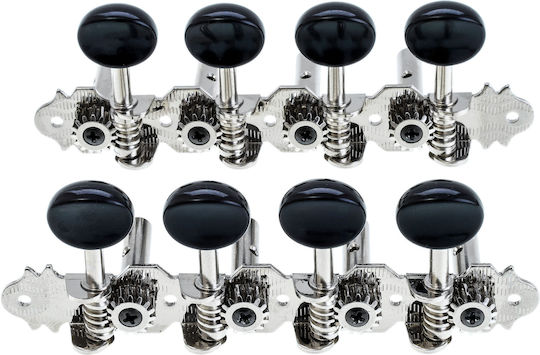 Grover Ma100 Es 4+4 Chrome Black Buttons