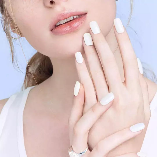 Ohora Gel Nail Stickers Clean White Shade Nb-048 Quantity 1